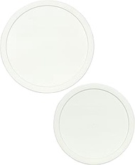 CorningWare (1) FS-1-PC 2.5Qt French White Lid and (1) F-5-PC 1.5Qt French White Lid