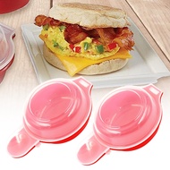 In Stock 2Pcs Microwave Egg Poacher Egg Boiler Microwave Ovens Eggs Cooker 1 Minute Fast Eggs Hambur