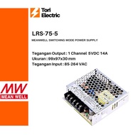 Meanwell LRS-75-5 LRS 75 5 Power Supply 5VDC 14A nes lrs