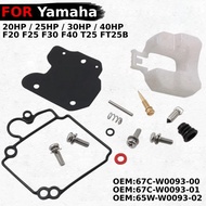 Motorcycle Carburetor Repair Kit Outboard Parts For Yamaha 20HP 25HP 30HP 40HP OEM:67C-W0093-00 67C-