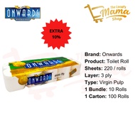 3 PLY x 2200 sheet | 6600 PLY Onwards Bathroom Toilet Paper Rolls Tissue 100% Pure Pulp | Soft and S