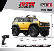 HB ตีนตะขาบ Rc R1601 1/16รถ Rc 4WD RTR พร้อมไฟ Led 2.4 กรัม รถบังคับ ของเล่นรถออฟโรดรถหินปีนเขา