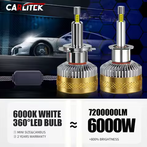 7200000LM LED H7 Headlights 3D 360 CSP Chip LED H1 H4 H8 H9 H11 9005 HB3 9006 HB4 9012 Hir2 For Proj