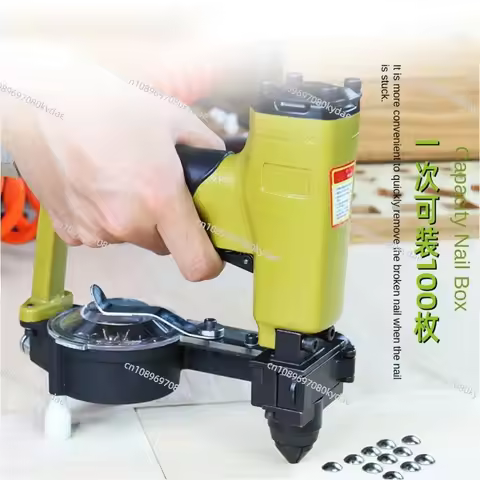 ZN-12S Pneumatic Auto-fed Tack Nailler Sofa Stapler Furniture Decoration Nailler ForTack Cap Diamete