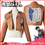 Attack On Titan Cosplay Shingeki No Kyojin Cosplay Jacket Japanese Anime Brown Coat Women Clothes Scarf