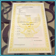 1 Pak Daftar Riwayat Hidup / Kertas Riwayat Hidup / Blangko Daftar Riwayat Hidup CV Isi 100 Lembar