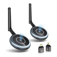 DARLYOR Wireless HDMI Transmitter and Receiver - Up to 4 RXs, Multiple TVs, Dual Antenna, 165FT Long