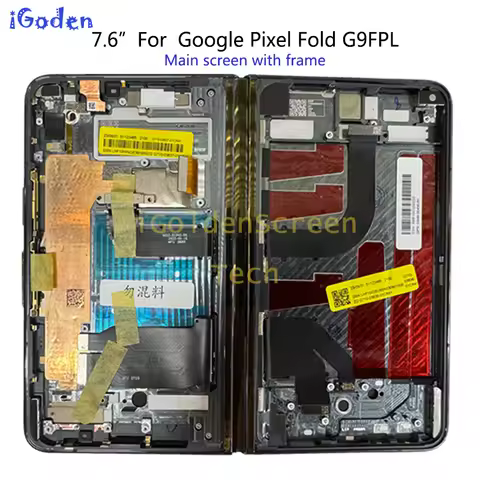 7.6" Foldable OLED For Google Pixel Fold G9FPL LCD Display Touch Screen Digitizer Replacement For Go