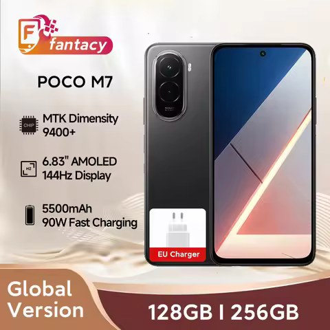 NEW POCO M7 Global Version Snapdragon 685 Smartphone 6.9" 144Hz FHD+ Display 50MP Camera 7000mAh Bat