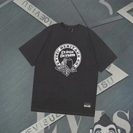 T-shirt Evisu/T-shirt Uniseks Evisu T-shirt bercorak T-shirt longgar T-shirt anti-kedut Baju asas NV