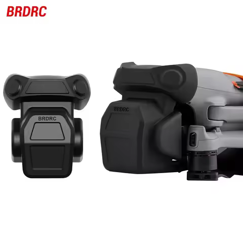 BRDRC Lens Cap for DJI Air 3S Drone Lens Protective Cover Anti-Knock Fixed Clip Gimbal Dust Cover Dr