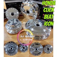HONDA CLICK BEAT ICON CHROME HUB DIAMOND POLISH CLICK110 ICON110 BEAT110 GANTANG BUYUNG ALLOY SPORT 