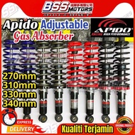 APIDO & SKK Adjustable Gas Absorber 310MM 330MM 340MM 270MM EX5 WAVE100 125 DASH BONUS SPORT KRISS L