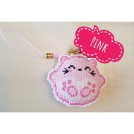 Cross Stitch DIY Kit (Handphone Accessory/ Bag Charm/ Keychain)
