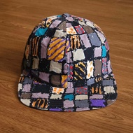 Vintage Done Corduroy Cap Made in Australia Full-Pattern Fabric