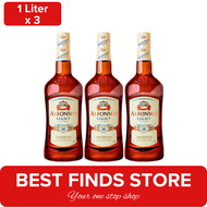 Alfonso Light Brandy 1L - Set of 3