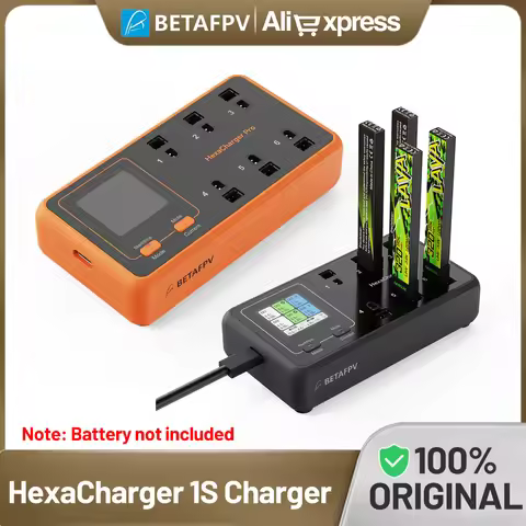 BETAFPV HexaCharger/Pro 1S Charger 24W Max/ 78W Max BT2.0/PH2.0 Ports for LiPo/LiHV 1S Whoop Battery