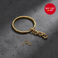 50 Pieces Keychain Rings plus 50 8mm Chain Rings