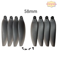 CEYOU Remote Control Drone Parts, Universal Plastic Folding Propeller Blades, 58mm/66mm Black Quadco