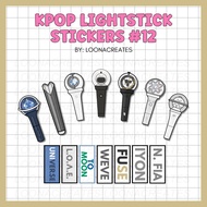 KPOP Lightstick Waterproof Stickers 12 | Pentagon, NU'EST, Oneus, Onewe, ONF, OnlyOneOf, N. Flying