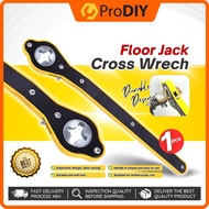 Floor Jack Cross Wrench 360 Degree Auto Labor-saving Jack Ratchet Spanner Car Jack Wrench Adapter Sepana Jek Kereta