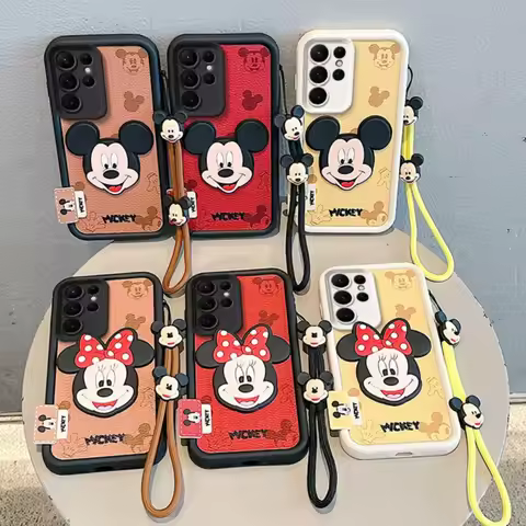 3D Mickey Minnie Phone Case For Infinix Hot 50i Smart 9 Note 40 Smart 8 9 10 20 Note 30 30i Hot9 Pla