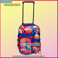 SR4 Kindergarten School Bags For Children Trolley FREE Drink Bottle / Trolley School Bag Model Bottl