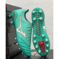 COD. รองเท้าฟุตบอลสีน้ำเงิน สีเขียว สีฟ้า  Mizuno รุ่น MORELIA NEO III BETA เมคอิน JAPAN
