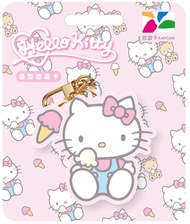 HELLO KITTY造型悠遊卡/ 吃冰淇淋/ 裁型【委託代銷】