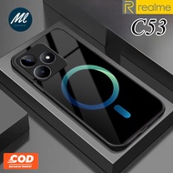 Latest Realme C53 NFC Glass Softcase [SK49] - Realme C53 glass softcase - Realme C53 glass Glitter s