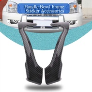 A22E-For Subaru BRZ Toyota 86 2012-2020 ABS Carbon Fiber Car Inner Door Handle Decor Cover Trim Fram