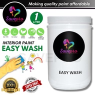 SavePro Nippon Paint Easywash Easy Wash Interior Wall Paint / Cat Dinding Dalam Rumah 1L