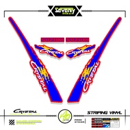 STRIPING SUZUKI CRYSTAL TUNE MOTIF X7 STICKER CRYSTAL TUNE CUSTOM STICKER ORIGINAL CRYSTAL MOTORCYCL