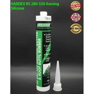 HARDEX SILICONE RS 280-550 AWNING GUTTER & ROOF BUTYL RUBBER 100% ORIGINAL