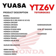 YUASA HONDA BATTERY THAILAND YTZ6V FTZ6V RS150 RSX150 VARIO RAIDER150 CLICK NMAX MICHELIN YTZ6