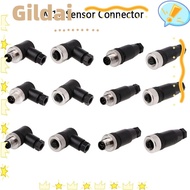 GILDAI M12 Sensor Connector, Sensor Plug Connector M12 Aviation Plug, Power Adapte M12 Sensor Cable 