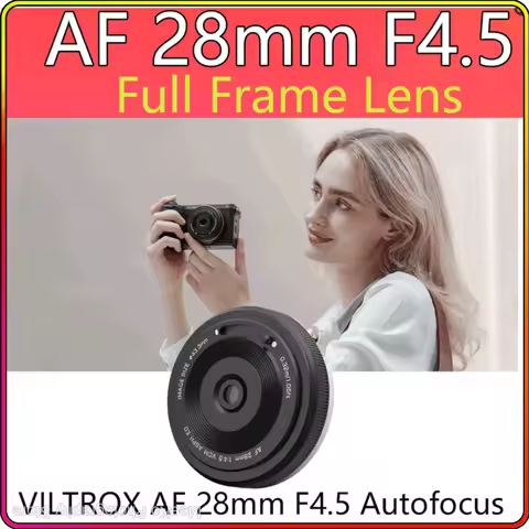 VILTROX AF 28mm F4.5 Autofocus Full Frame Lens Retro Ultra-thin For Sony E Mount A7C A6400 A6700 ZV-