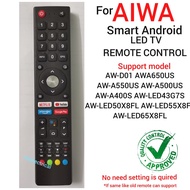 AIWA Android Smart TV Remote Control AW-A550US AW-A500US AW-A400S AW-LED43G7S AW-LED50X8FL AW-LED55X