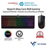 HyperX Pulsefire Core Gaming Mouse Black 4P4F8AA + HyperX Alloy Core RGB Gaming Keyboard 4P4F5AA Set