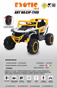 Mainan Anak Mobil Aki Jeep Exotic EJP7727 EJP-7727 EJP 7727 / MOBIL AKI EXOTIC 7727 / MOBIL AKI ANAK