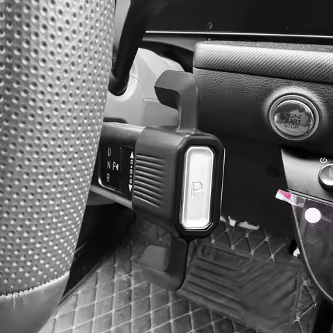 Matte Black ABS Steering Wheel Gear Shifter Protector Cover For Hyundai Sonata DN8 2024-2025 Kona SX