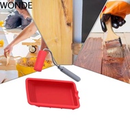 WONDE Silicone Paint Roller, Mini Size Aluminum Handle Painting Decorating Kit, 1-7/8 Inch 48Mm Roll