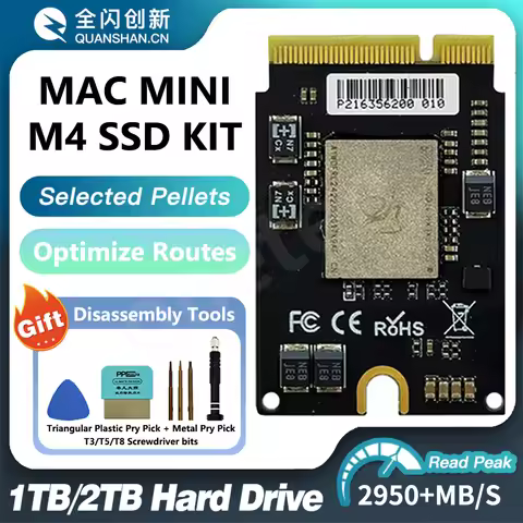 NEW M4 Mac Mini SSD 2TB 1TB Internal Solid State Hard Disk M4 SSD Drive For MAC MINI M4 SSD Capacity