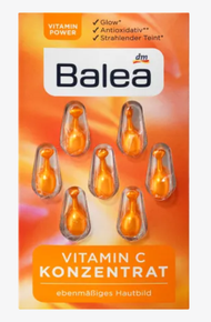 เซรั่มเข้มข้น บำรุงผิวหน้า สีส้ม วิตามินซีเข้มข้น Balea Serum