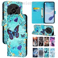 Casing For Nubia V70 Max Case Fashion Painted Flip Phone Case for ZTE Blade V70 Max Case ZTE Blade V