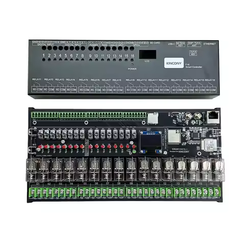 F16 ESP32-S3 Tuya RS485 Smart Home Automation Controller Manual Control Switch Buttons ESPHome Tasmo