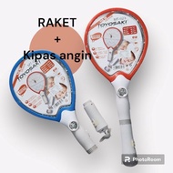 Raket Nyamuk + kipas angin TOYOSAKI MT-023 setremuanya kuat Perlengkapan Dapur / Perlengkapan Rumah 
