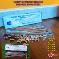 Spoke And UNION Spoke Stell (Chrom)EX5 LC135 Kriss Wave125 RXZ Y125z RG YB100 Jajari lidi
