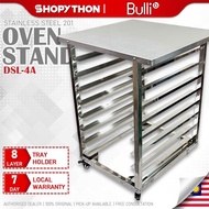 BULLI Oven Stand SS201 (435x315mm) Stainless Steel 201 for Convection Oven DSL-4A Angle Slot 8 Layer