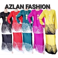 BATIK PRINTED SANTINO  SILK VIRAL BAJU KURUNG MODEN GOOD AND SOFT FABRICE YF137_BJP Floral